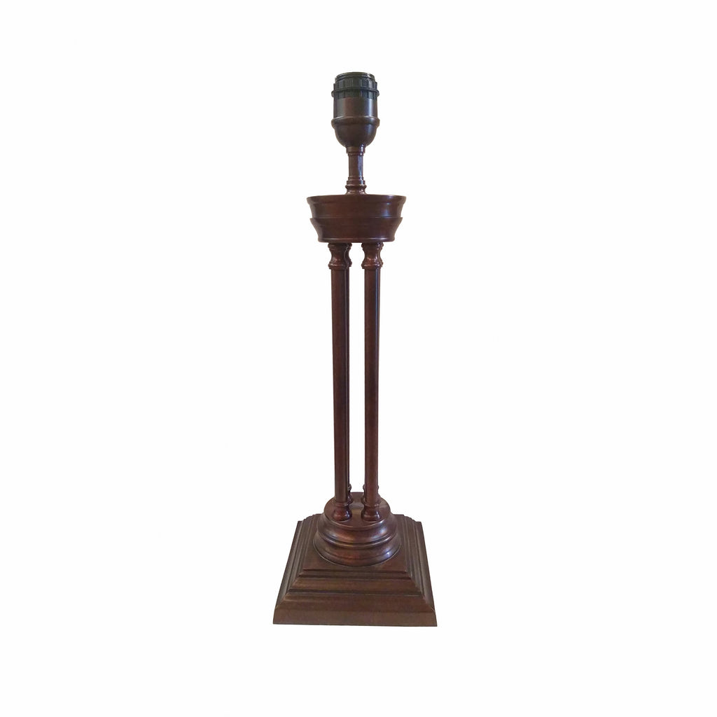 30070ABD Antique Brass Dark Fixed Table Lamp