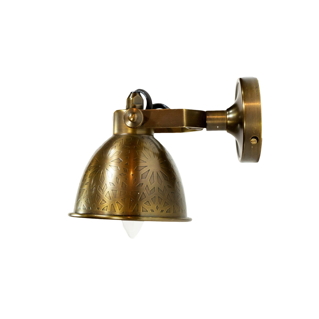30664LB  Lantern Brass Wall Lamp