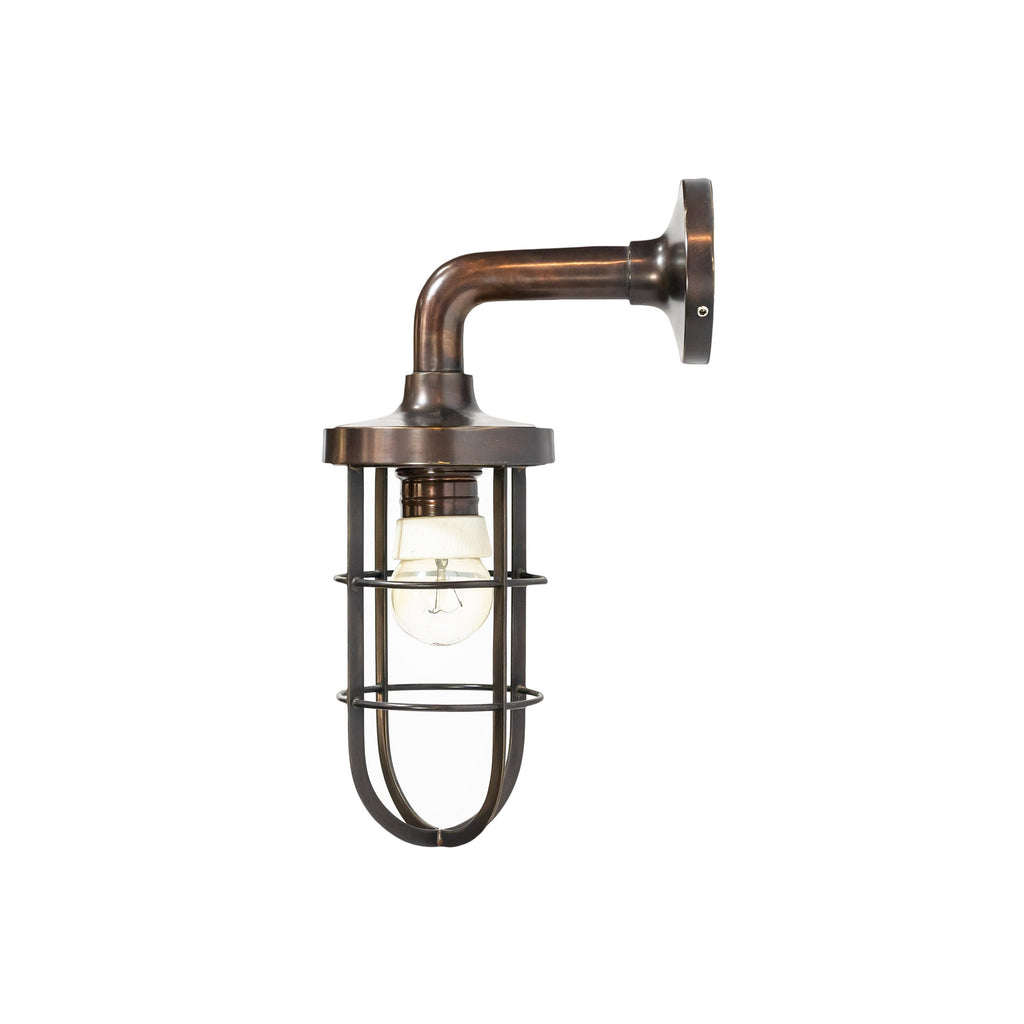 39971ABD Antique Brass Dark Fixed Wall Lamp
