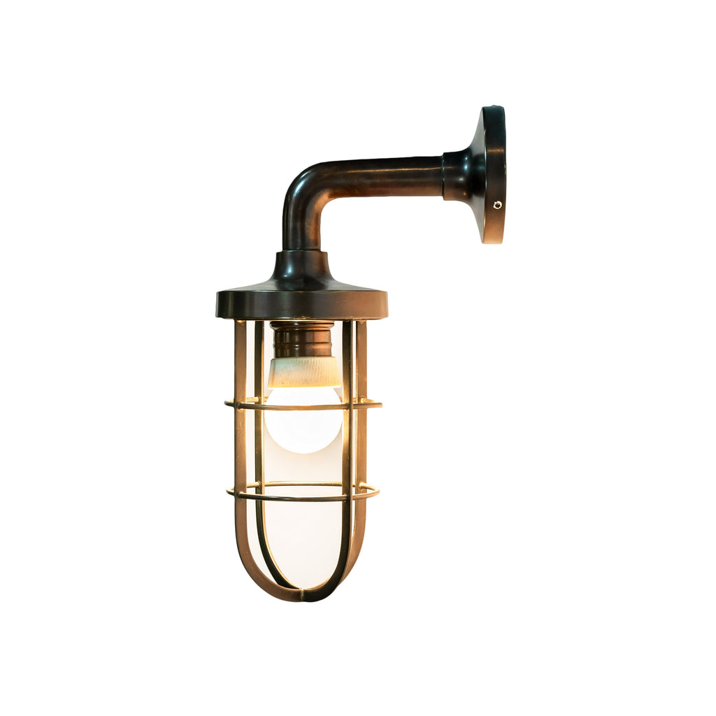 39971ABD Antique Brass Dark Fixed Wall Lamp