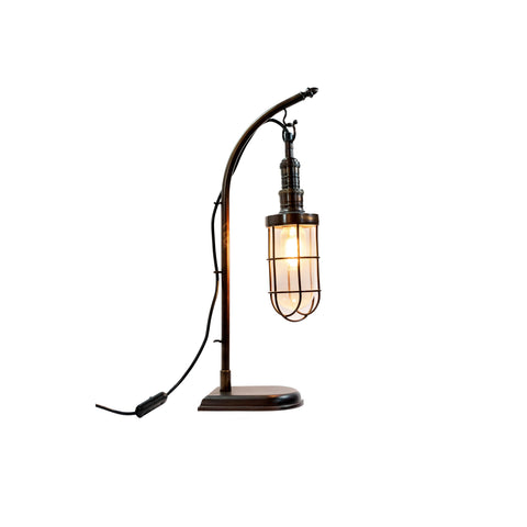 50475ABD Antique Brass Dark Fixed Table Lamp