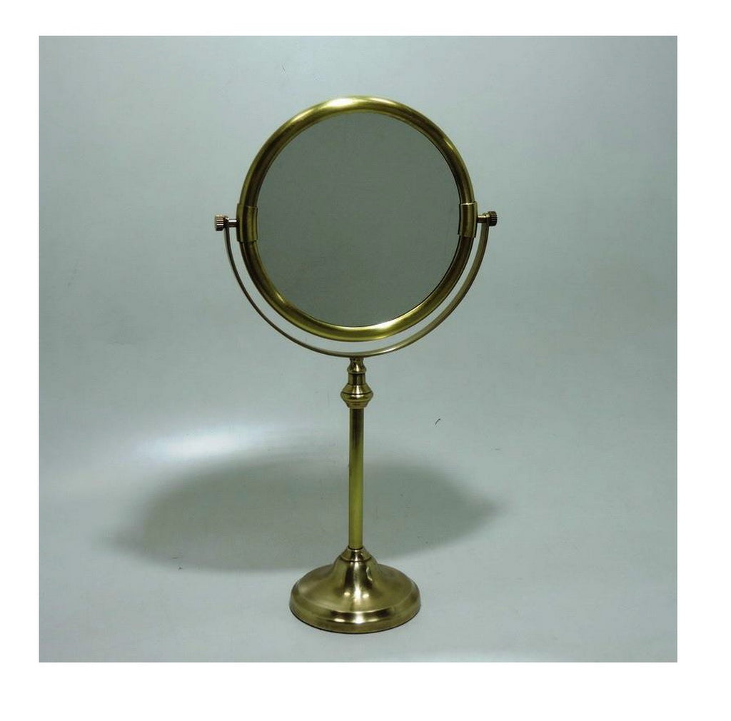 5462 Brass Pedestal Mirror