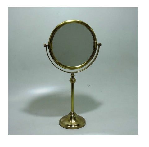 5462 Brass Pedestal Mirror