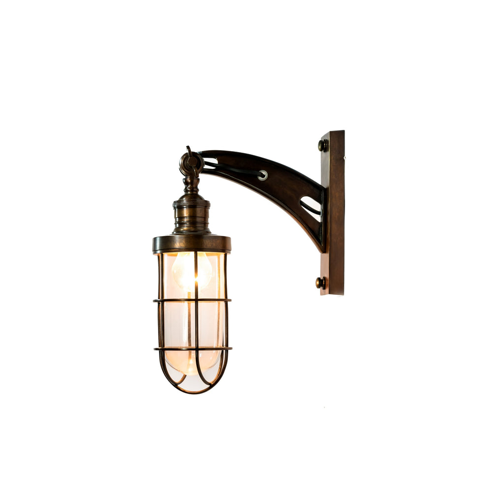59894ABD Antique Brass Dark Adjustable Wall Lamp