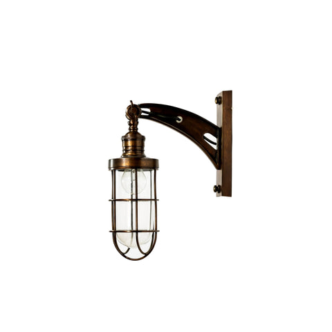 59894ABD Antique Brass Dark Adjustable Wall Lamp