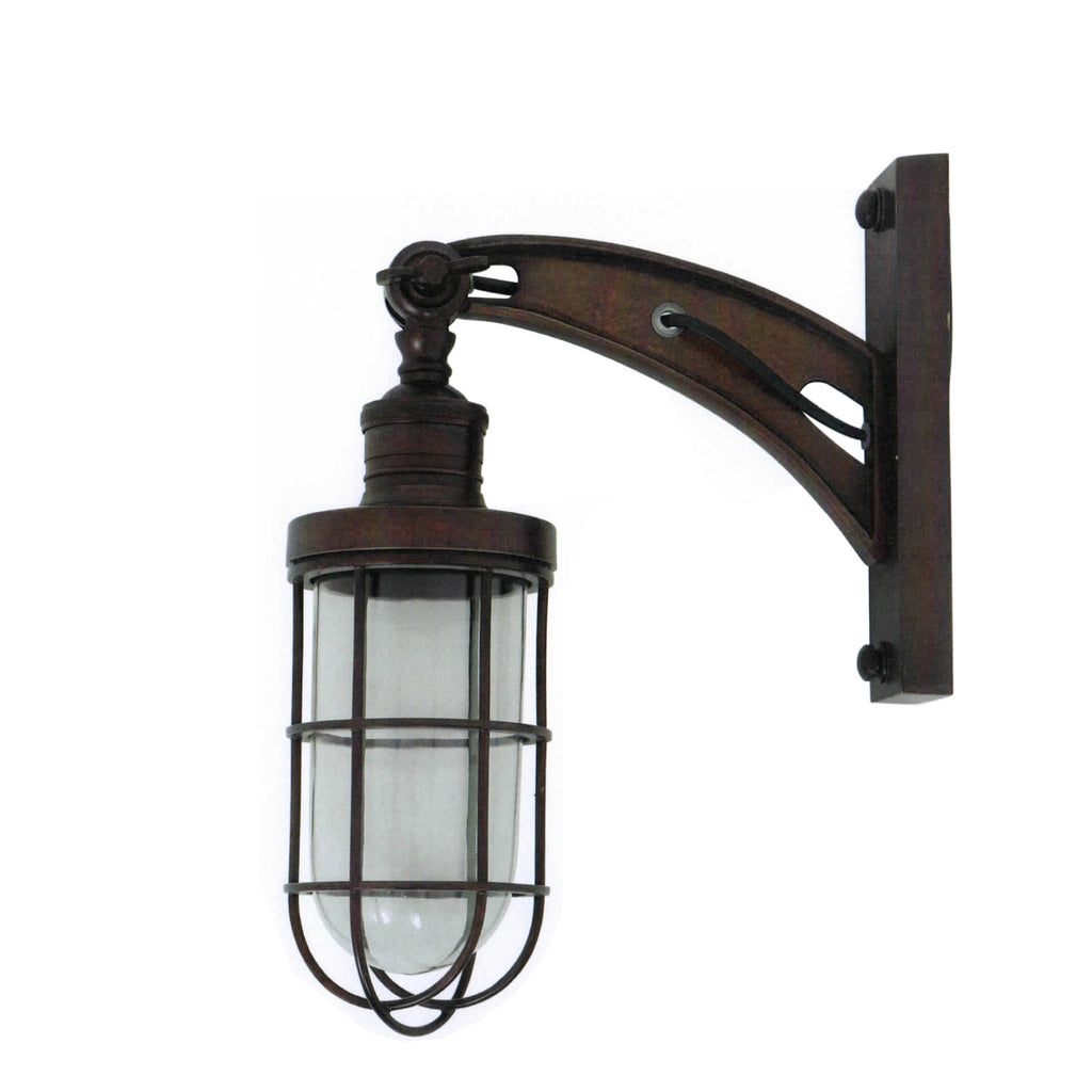 59894ABD Antique Brass Dark Adjustable Wall Lamp