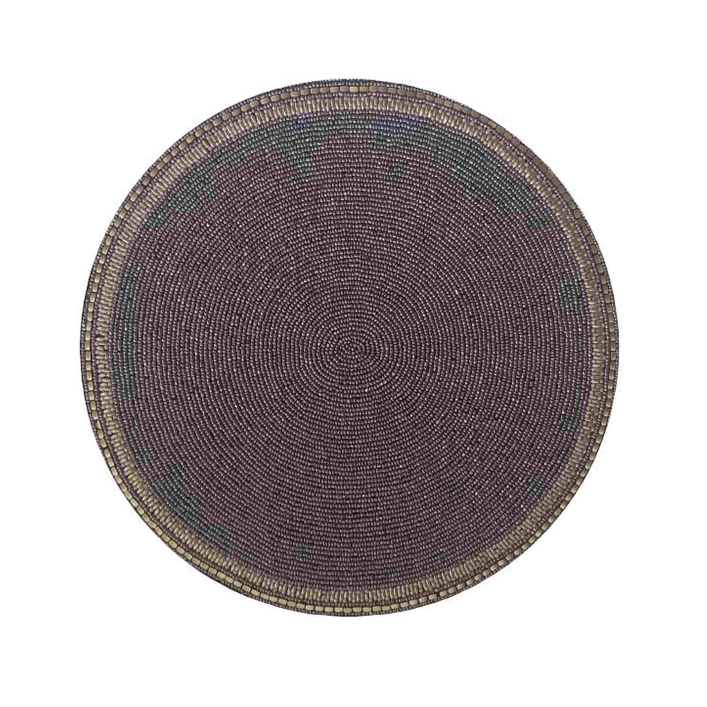 88014 Glass Beaded Sequin Round Mat MG195-5