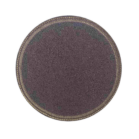 88014 Glass Beaded Sequin Round Mat MG195-5