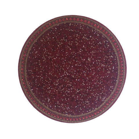 88015 Glass Beaded Sequin Round Mat MG195-6