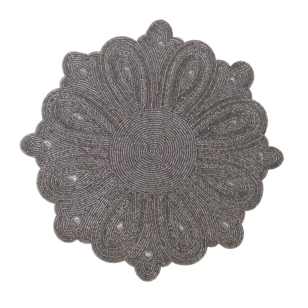 88016 Glass Beaded Sequin Round Mat MG205-7