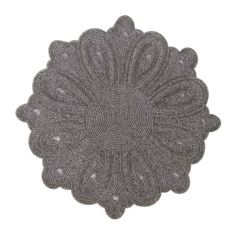 88016 Glass Beaded Sequin Round Mat MG205-7