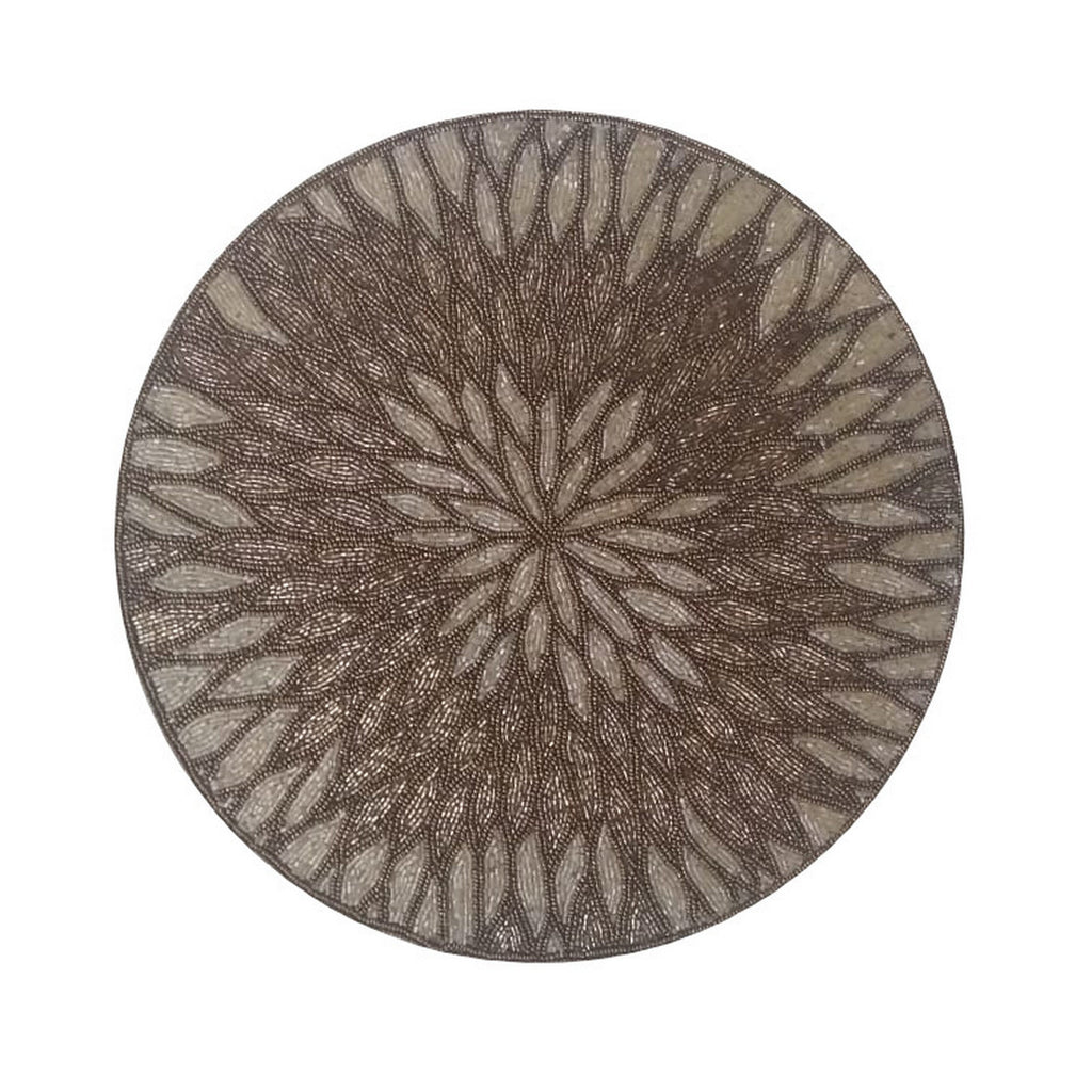 88017 Glass Beaded Sequin Round Mat MG205-8