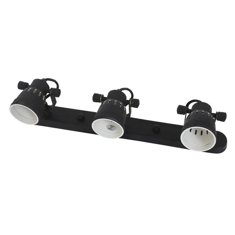 59772ABL Three Light Antique Black Indoor Wall Lamp
